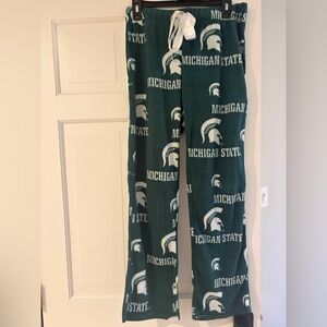 Michigan State Fleece Pajama Pants medium never worn